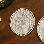 Load image into Gallery viewer, Lily of the Valley Lace Coaster Embroidery Cotton N6G030