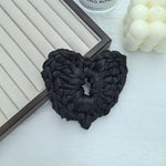 Load image into Gallery viewer, Satin Heart Silhouette Ponytail Hair Tie  S5P434