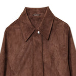 Load image into Gallery viewer, Slim Fit Notch Collar Jacket Women Brown N5A410