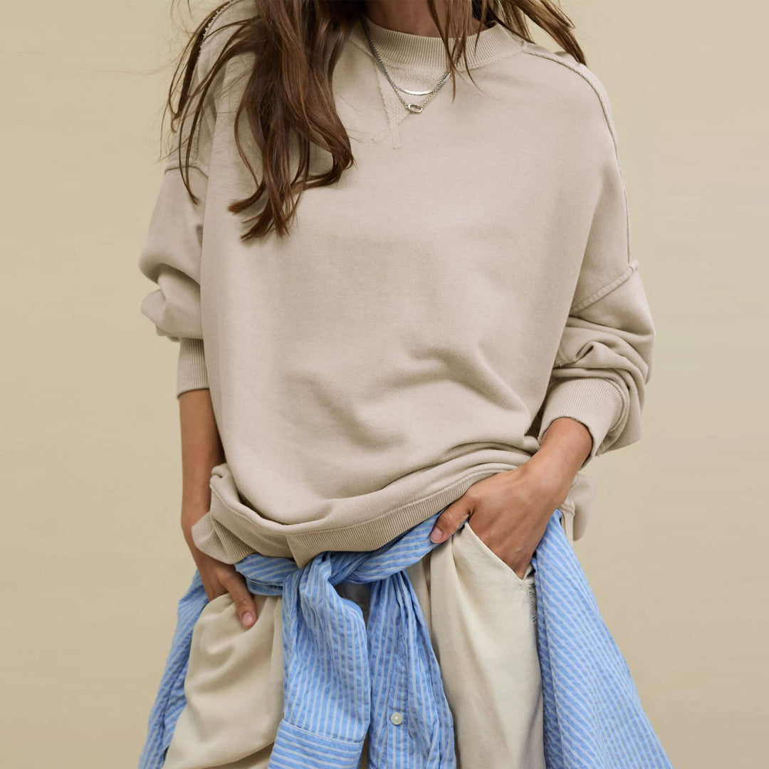 Contour Slit Round Sweatshirt Mid Weight Options N5A207
