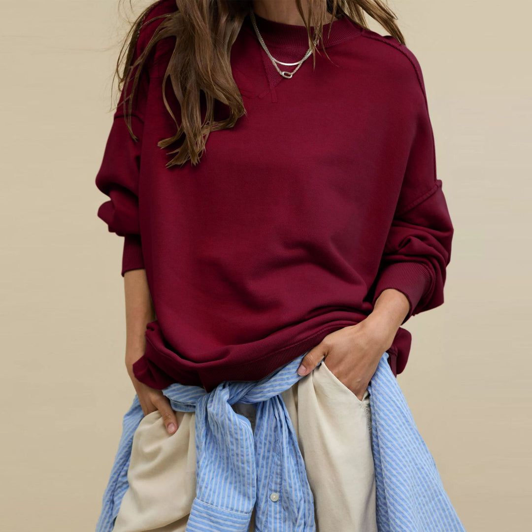 Contour Slit Round Sweatshirt Mid Weight Options N5A207