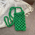 Load image into Gallery viewer, Woven Crossbody Phone Bag Cotton Rope Shoulder Purse N6G087