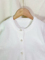 Load image into Gallery viewer, Faux Mink Pearl Button Cardigan Round Neck N6G141