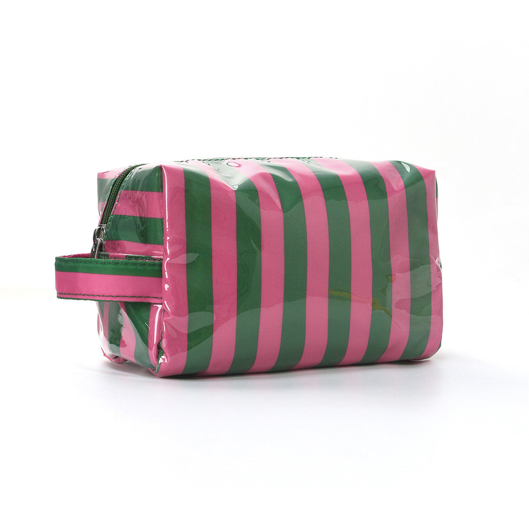 Unisex Striped Polyester Travel Cosmetic Bag N6J253