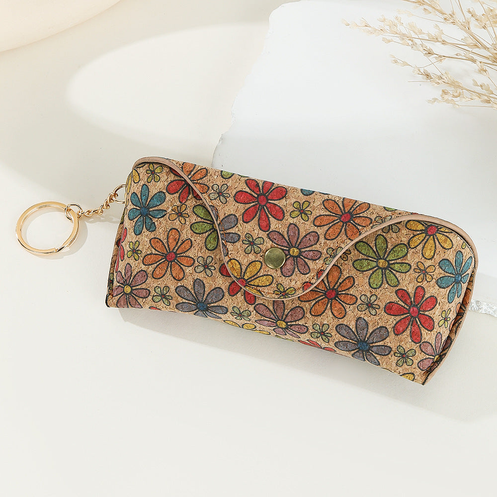 Portuguese Cork Portable Eyeglasses Case Travel N6E092