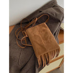 Load image into Gallery viewer, Bohemian Fringe Crossbody Bag PU Brown S5P280

