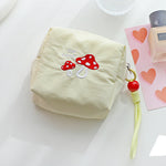 Load image into Gallery viewer, Womens Mushroom Embroidered Polyester Cosmetic Bag N6K118