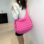 Load image into Gallery viewer, Puffer Tote Bag Capacity Mult Pocket Shoulder Bag S5P713
