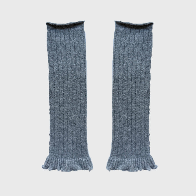 Lace Trim Ballet-Inspired Leg Warmers  M5A131