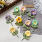 Load image into Gallery viewer, Womens Hand Crocheted Sunflower Brooch N6K310
