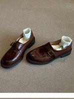 Load image into Gallery viewer, Genuine Leather Platform Loafers Women N6C141