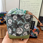 Load image into Gallery viewer, Heavy Embroidery Fabric Earphone Pouch Travel N6F175