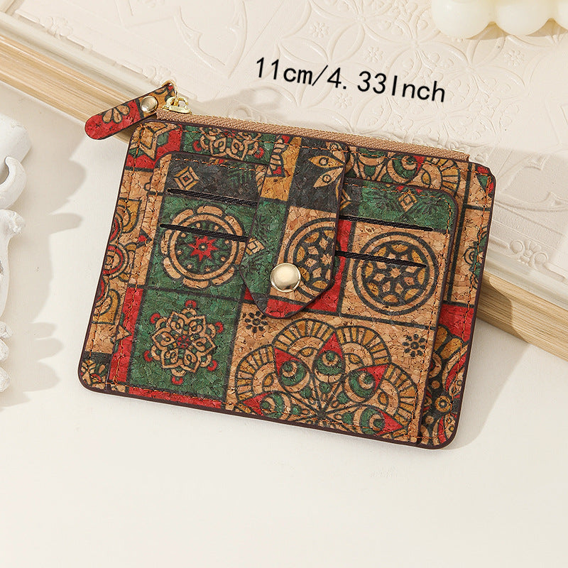 Portuguese Cork Slim Multi-Card Wallet  N6E090
