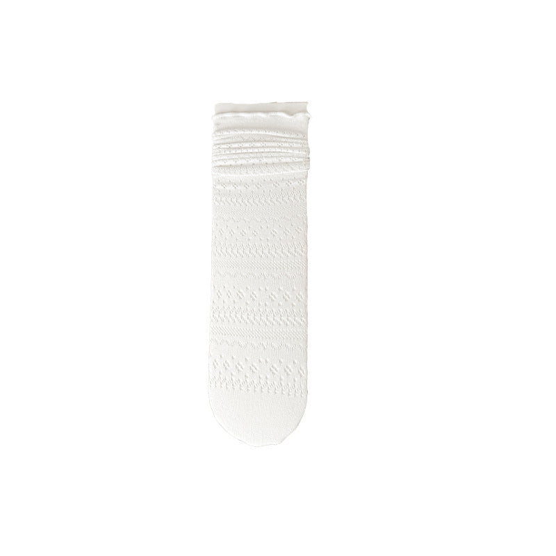Sheer Mesh Mid-Calf Socks Women N6C165