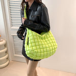 Load image into Gallery viewer, Puffer Tote Bag Capacity Mult Pocket Shoulder Bag S5P713