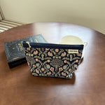 Load image into Gallery viewer, Women's Floral Embroidered Cotton Linen Cosmetic Bag N6J272