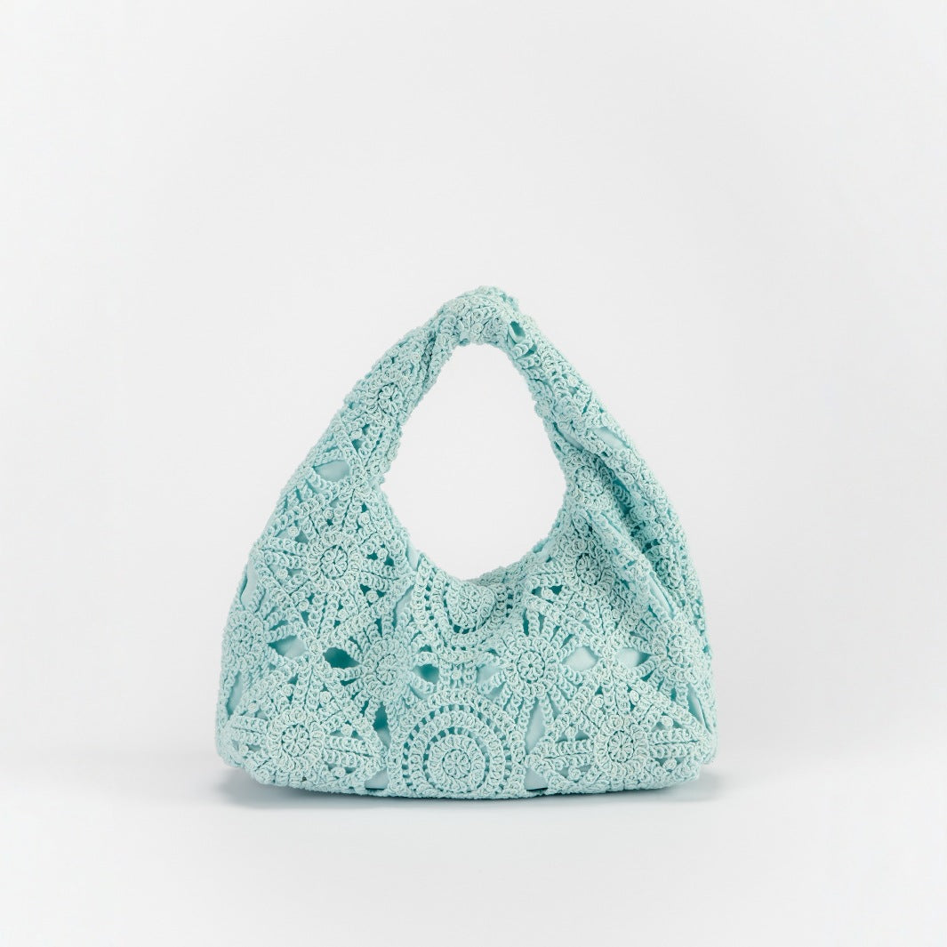 Crochet Lace Openwork Underarm Bag Women N6C312