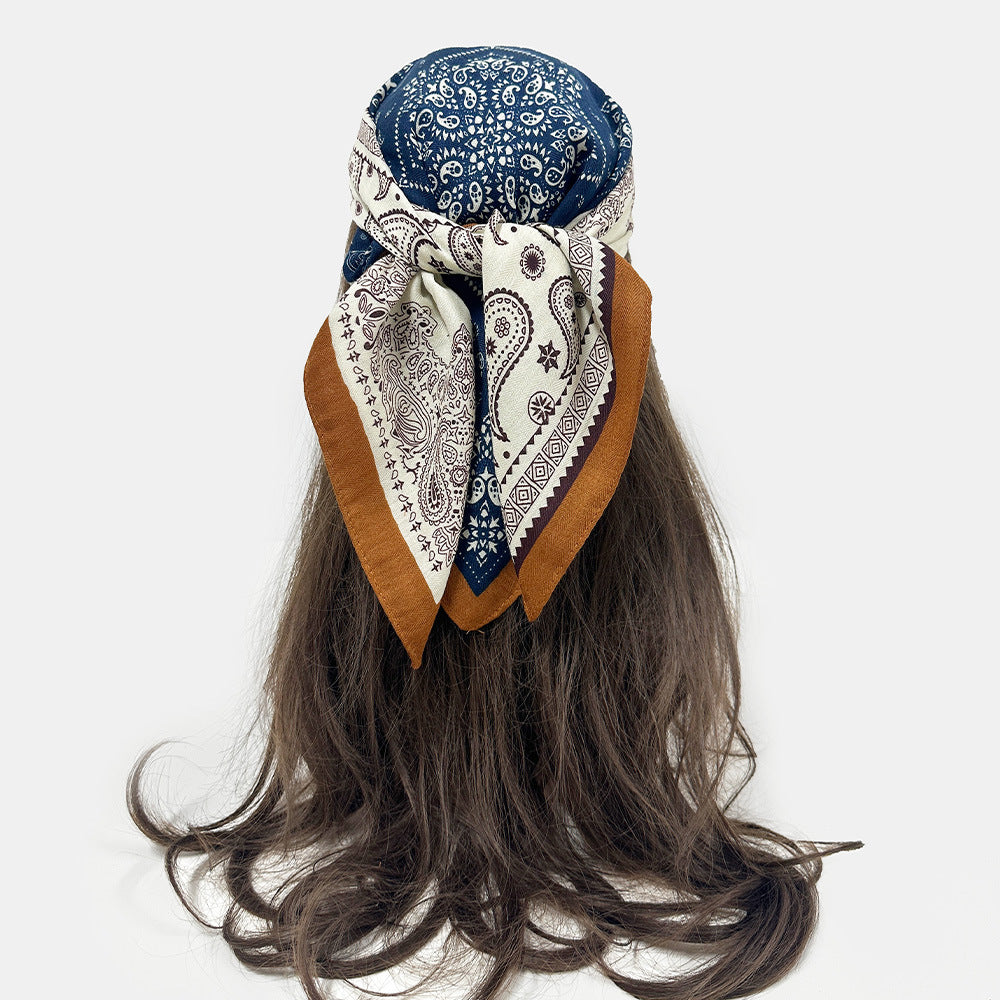 Paisley Bandana Scarf 70x70cm Houndstooth Hair Wrap N6G216