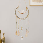 Load image into Gallery viewer, Natural Crystal Dream Catcher Sun Catcher Wind Chime N6F300