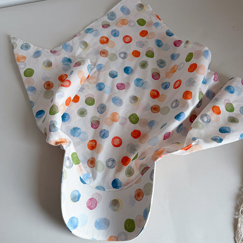 Color Dot Scarf Hat Women Sun Protection N6C359