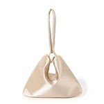 Load image into Gallery viewer, Satin Triangle Evening Clutch Magnetic Closure N6F100