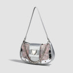 Load image into Gallery viewer, Detachable Chain Shoulder Bag PU Underarm Silhouette S5P316