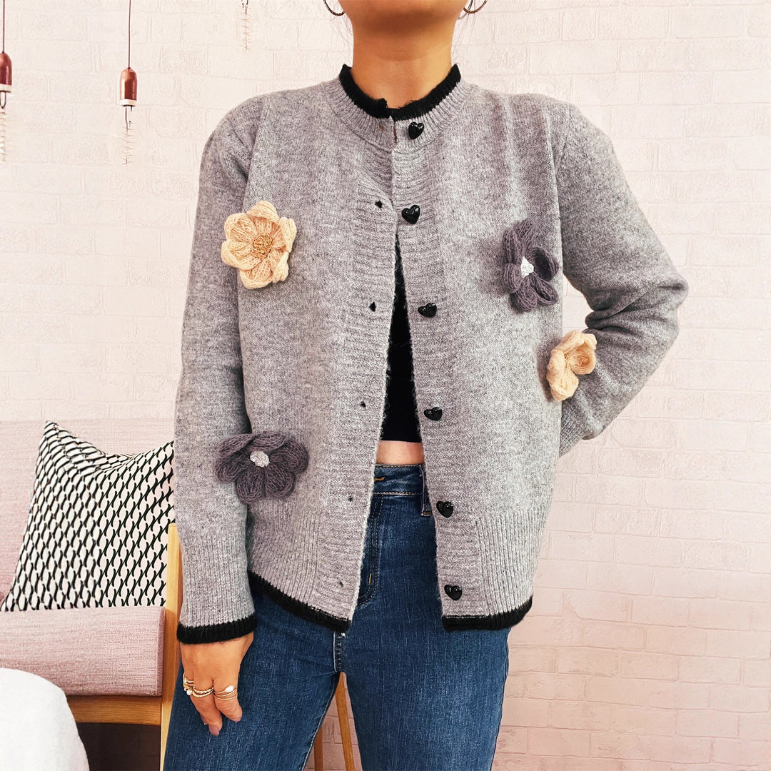 Cable Notch Sweater Mid Weight N5A208