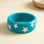 Load image into Gallery viewer, Womens Polka Dot Star Print Resin Bracelet N6K136