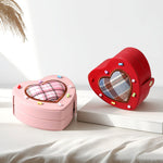 Load image into Gallery viewer, Heart Ring Box Luxury Jewelry Gift Case PU Velvet N6G062