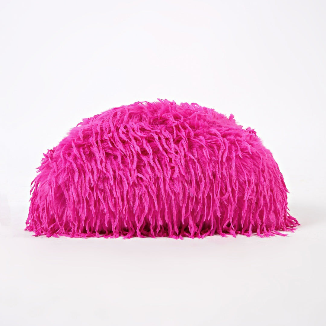 Women's Plush Feather Cloud Clutch Bag N6J119