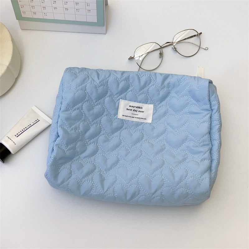 Heart Shaped Organizer Pouch Polyester Multi Color S5P322
