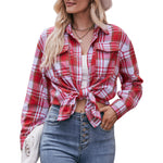 Load image into Gallery viewer, Checked Stripe Shirt Open Lightweight N5Z345
