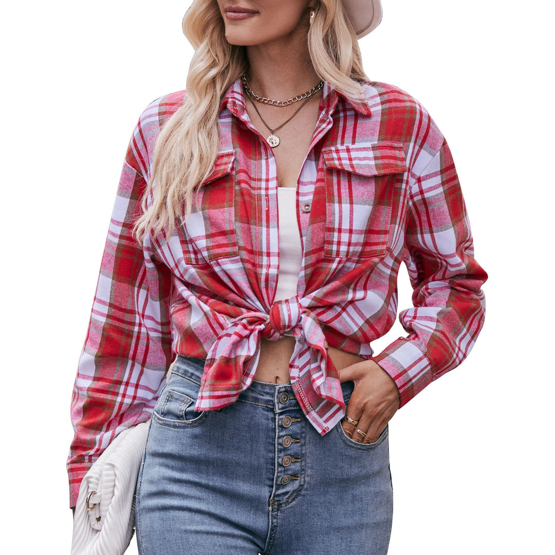 Checked Stripe Shirt Open Lightweight N5Z345