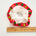 Load image into Gallery viewer, Christmas Velvet Reindeer Print Scrunchie N6K004