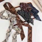 Load image into Gallery viewer, Vintage Paisley Long Narrow Scarf Necktie Women N6G236