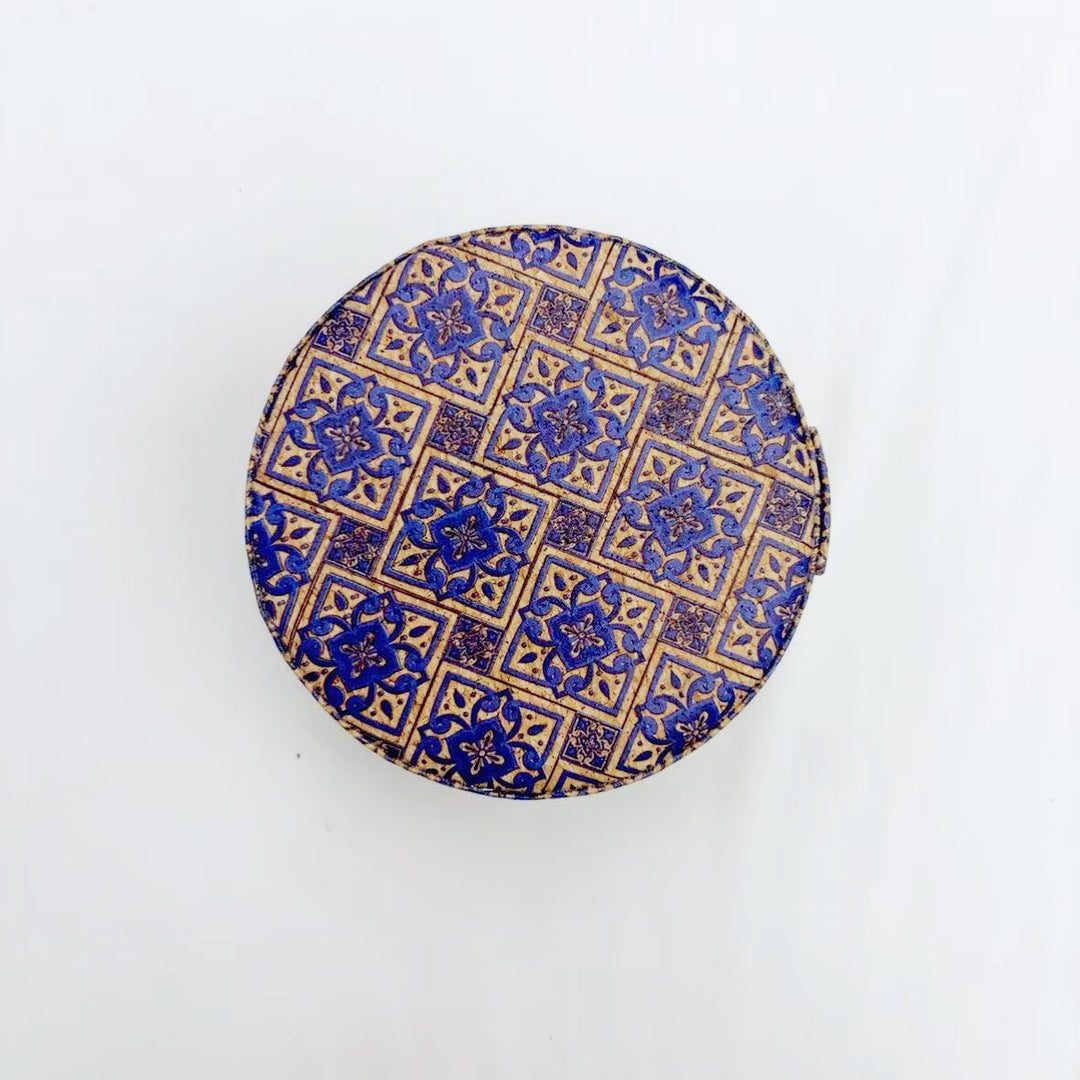 Jade Bracelet Cork Storage Box with Velvet N6E093