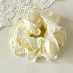 Load image into Gallery viewer, Pleated Contrast Trim Polyester Scrunchie N6K014