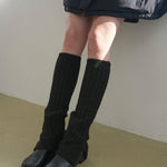 Load image into Gallery viewer, Relaxed Fit Wool Blend Knit Leg Warmers  M5A126