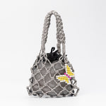 Load image into Gallery viewer, Hand Crochet Nylon Mesh Handbag Women N6C301