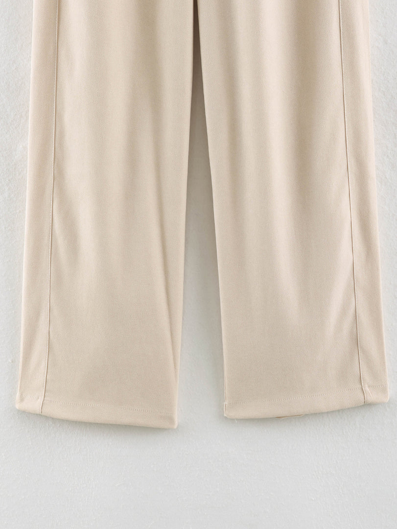 Drawstring Hooded Zip Jacket & Jogger Pants Set Women N6H128