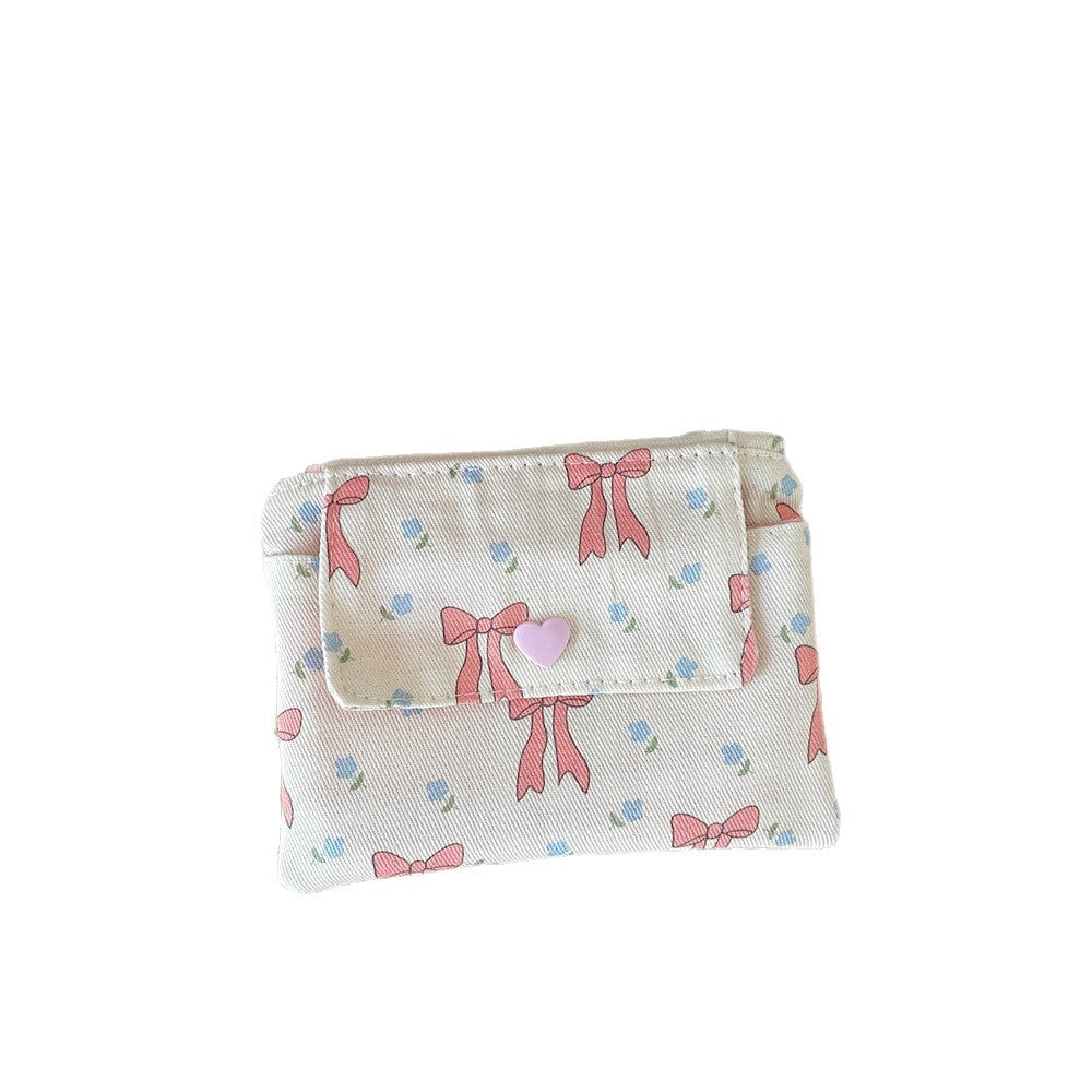 Floral Double Layer Coin Wallet Women Large Capacity S5P872