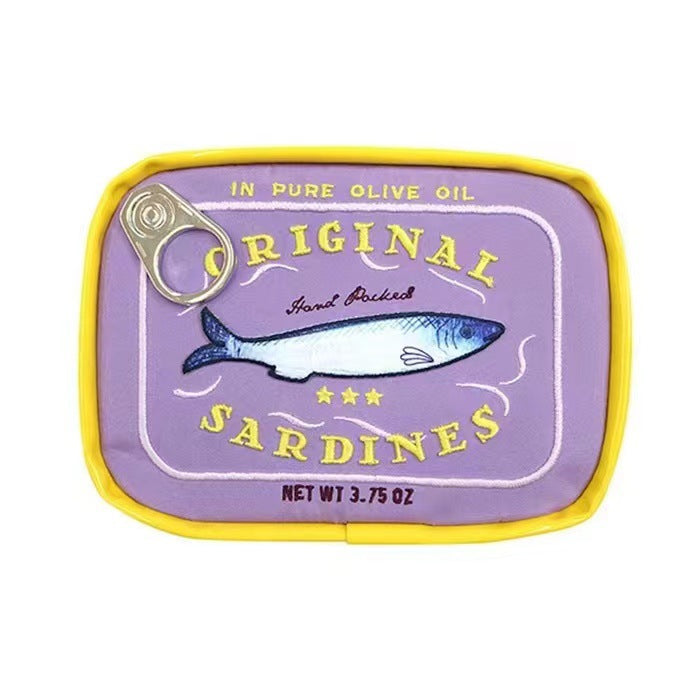 Sardine Can Cat Design Makeup Pouch N6E058
