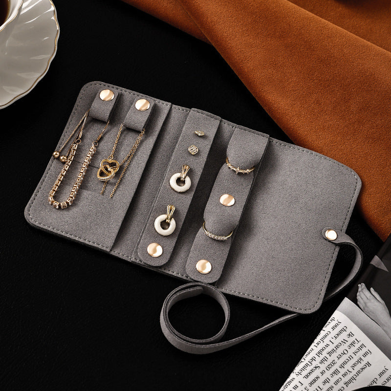 Leather Jewelry Organizer Pouch Multi Function S5P399