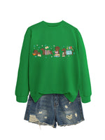 Load image into Gallery viewer, Four Dachshunds Hearts Print Crewneck Sweatshirt N6H048