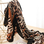 Load image into Gallery viewer, Animal Print Faux Cashmere Wrap  M5A179
