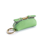 Load image into Gallery viewer, Genuine Leather Coin Purse with Keychain Women N6D018