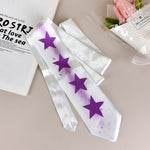 Load image into Gallery viewer, Dopamine Star Print Satin Tie Scarf Multi-Use Necktie N6G235