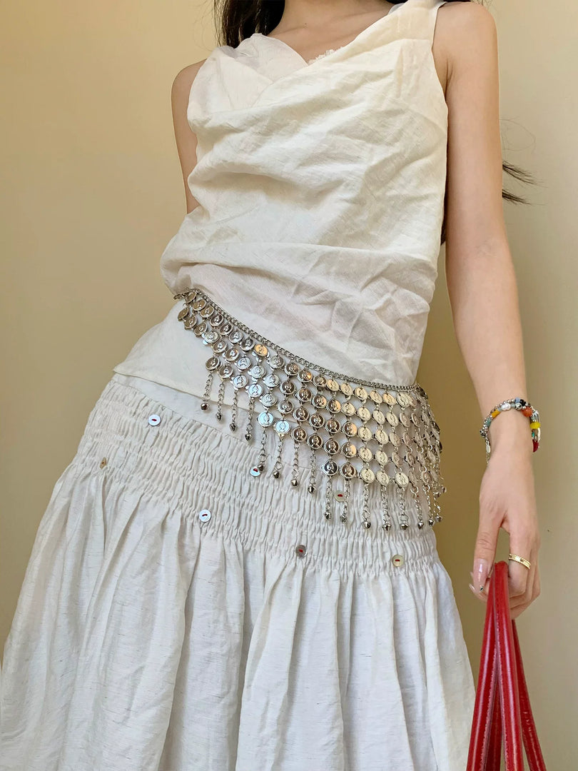 Bohemian Fringe Metal Waist Chain Women N6C075