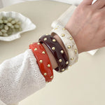 Load image into Gallery viewer, Vintage Studded Resin Bangle Wide Cuff Bracelet N6F098