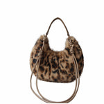 Load image into Gallery viewer, Women's Plush Crescent Shoulder Bag N6J117